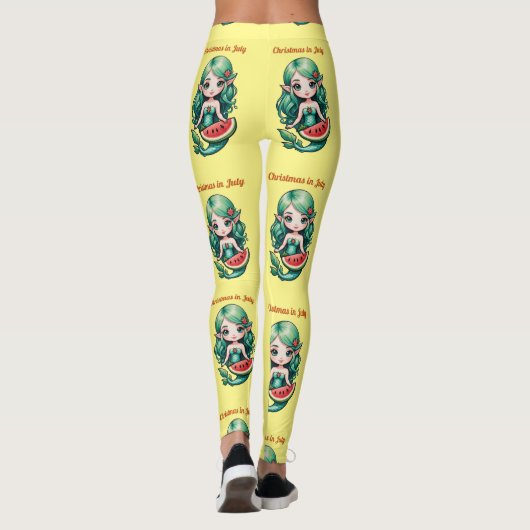 Kerstmis in juli Elf Zeemeermin Thunder_Cove Leggings (Achterkant)