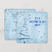 Kerstmis in juli feest kaart (Voorkant / Achterkant)