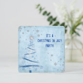 Kerstmis in juli feest kaart (Staand voorkant)