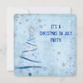 Kerstmis in juli feest kaart (Voorkant)