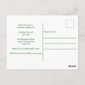 Kerstmis in juli-feest Zomer Kerstman Strand Briefkaart (Achterkant)