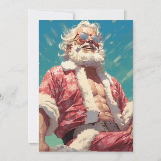 Kerstmis in juli feestdagenkaart (Voorkant)