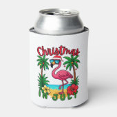 Kerstmis in juli Flamingo Blikjeskoeler (Blikje Voorkant)