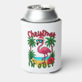 Kerstmis in juli Flamingo Blikjeskoeler (Blikje Achterkant)