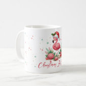 Kerstmis in juli Flamingo Koffiemok (Voorkant links)