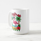 Kerstmis in juli Flamingo Koffiemok (Voorkant links)