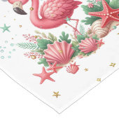 Kerstmis in juli Flamingo Lange Tafelloper (Hoek)