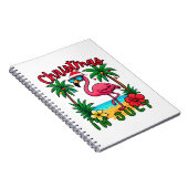 Kerstmis in juli Flamingo Notitieboek (Rechterzijde)