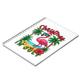 Kerstmis in juli Flamingo Notitieboek (Linkerzijde)