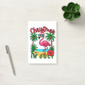 Kerstmis in juli Flamingo Post-it® Notes (Kantoor)