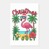 Kerstmis in juli Flamingo Post-it® Notes (Voorkant)