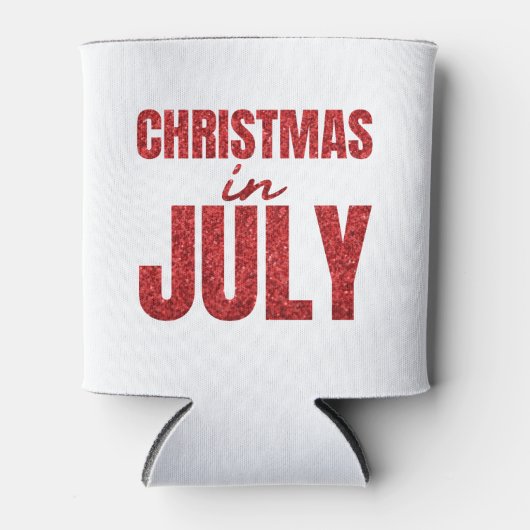 Kerstmis in juli Flamingo print Blikjeskoeler (Voorkant)