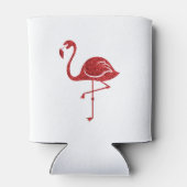 Kerstmis in juli Flamingo print Blikjeskoeler (Achterkant)