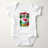 Kerstmis in juli Flamingo Romper (Voorkant)