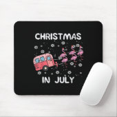 Kerstmis in juli Flamingo Trailer Summer Kam. Muismat (Met muis)