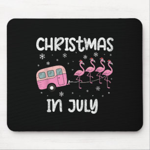 Kerstmis In Juli Flamingo Trailer Zomer Xmas Cam Muismat