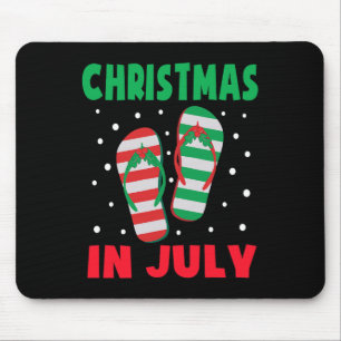 Kerstmis In Juli Flip Flops Grappig Strand Zomer K Muismat
