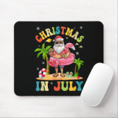Kerstmis in juli Funny Santa Summer Beach Vacatio Muismat (Met muis)