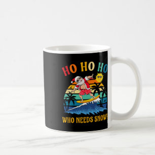 Kerstmis in juli Funny Santa surfen zomer strand Koffiemok