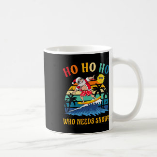 Kerstmis in juli Funny Santa surfen zomer strand Koffiemok