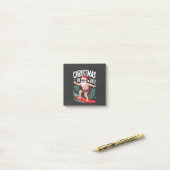 Kerstmis in juli Funny Surfing Kerstman Vakantie Post-it® Notes (Op bureau)