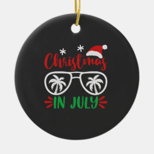 Kerstmis in juli Funny Xmas Kerstman Vakantie Zome Keramisch Ornament