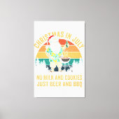 Kerstmis in juli geen koekjes gewoon de zomer canvas afdruk (Voorkant)
