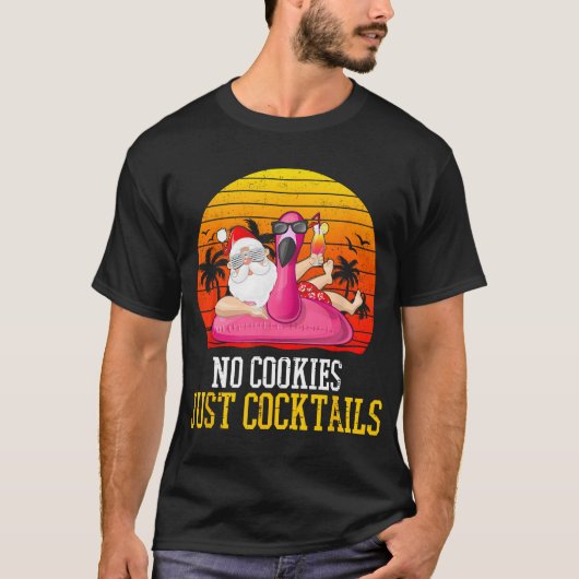 Kerstmis in juli geen koekjes gewoon de zomer t-shirt (Voorkant)
