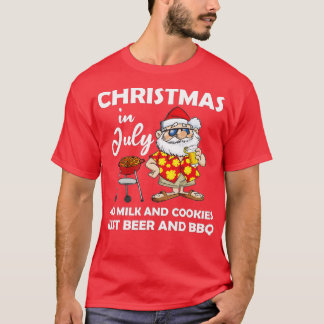 Kerstmis in juli: geen melk en koekjes alleen maar t-shirt