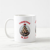 Kerstmis in juli, glasklare profiteroles koffiemok (Links)