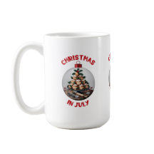 Kerstmis in juli, glasklare profiteroles