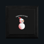 Kerstmis in juli Golf Snowman Summer Vacation Cadeaudoosje<br><div class="desc">Kerstmis in juli Golf Snowman Summer Vacation</div>