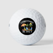 Kerstmis in juli golfballen (Voorkant)