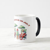 Kerstmis in juli Grappige Beach Santa's Vakantie Magische Mok (Voorkant rechts)