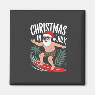Kerstmis in juli Grappige kerst Kerstman Strand Magneet