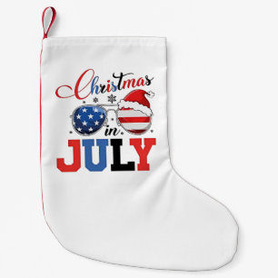 Kerstmis in juli Grappige Kerstman Xmas 4 juli  Kleine Kerstsok