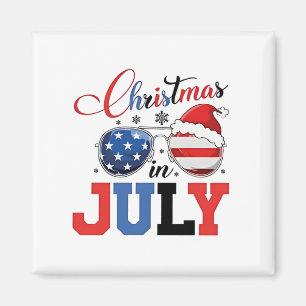 Kerstmis in juli Grappige Kerstman Xmas 4 juli Magneet