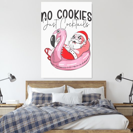 Kerstmis in juli Grappige Zomer Kerstmis Canvas Afdruk (Insitu (Slaapkamer))