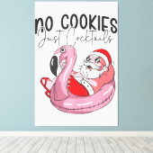 Kerstmis in juli Grappige Zomer Kerstmis Canvas Afdruk (Insitu (Houten vloer))