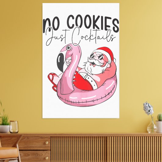 Kerstmis in juli Grappige Zomer Kerstmis Canvas Afdruk (Insitu (Woonkamer))