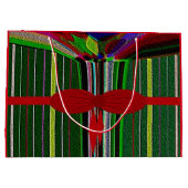 "Kerstmis in juli" Grote Glossy Gift Bag Groot Cadeauzakje (Achterkant)