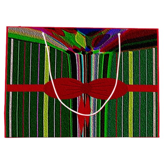 "Kerstmis in juli" Grote Glossy Gift Bag Groot Cadeauzakje (Achterkant)