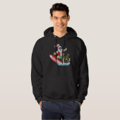 Kerstmis in juli Hawaïaanse Santa Floatie Zomer Pi Hoodie (Voorkant volledig)
