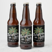 Kerstmis in juli heeft me helemaal verlicht bier etiket (Flessen)