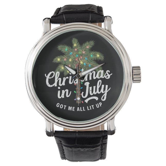 Kerstmis in juli heeft me helemaal verlicht horloge (Voorkant)