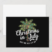 Kerstmis in juli heeft me helemaal verlicht kaart (Voorkant / Achterkant)