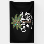 Kerstmis in juli heeft me helemaal verlicht spandoek (Verticaal)