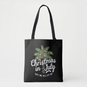 Kerstmis in juli heeft me helemaal verlicht tote bag