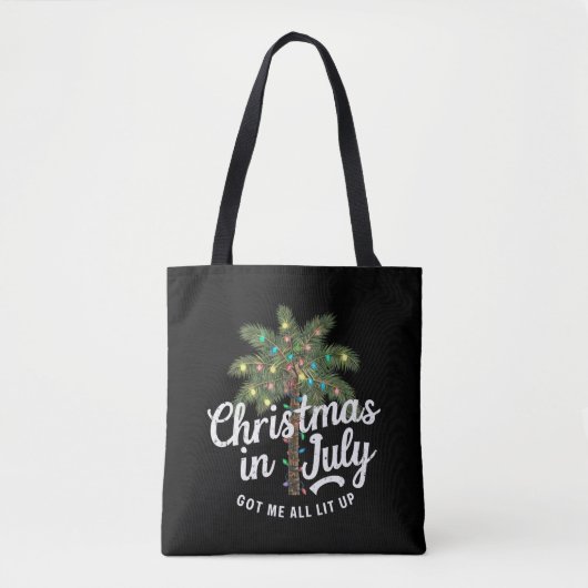 Kerstmis in juli heeft me helemaal verlicht tote bag (Voorkant)