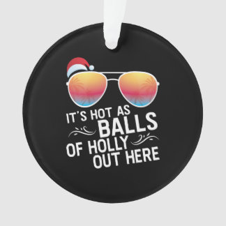 Kerstmis in juli heet ballen als Santa Sunglass Ornament
